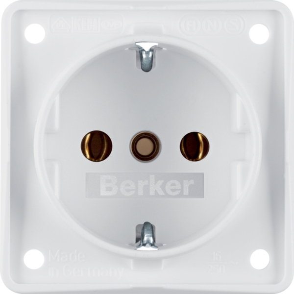 weiß Berker Integro Flow und Pure Doppel USB Steckdose 1