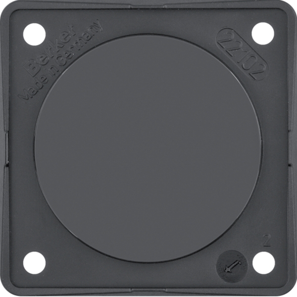Berker 945162510 Blindverschluss Integro Modul-Einsätze schwarz glänzend