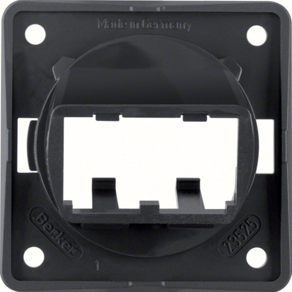 Berker 9455905 Tragplatte 2-fach für MINI-COM Module Integro Modul-Einsätze schwarz glänzend