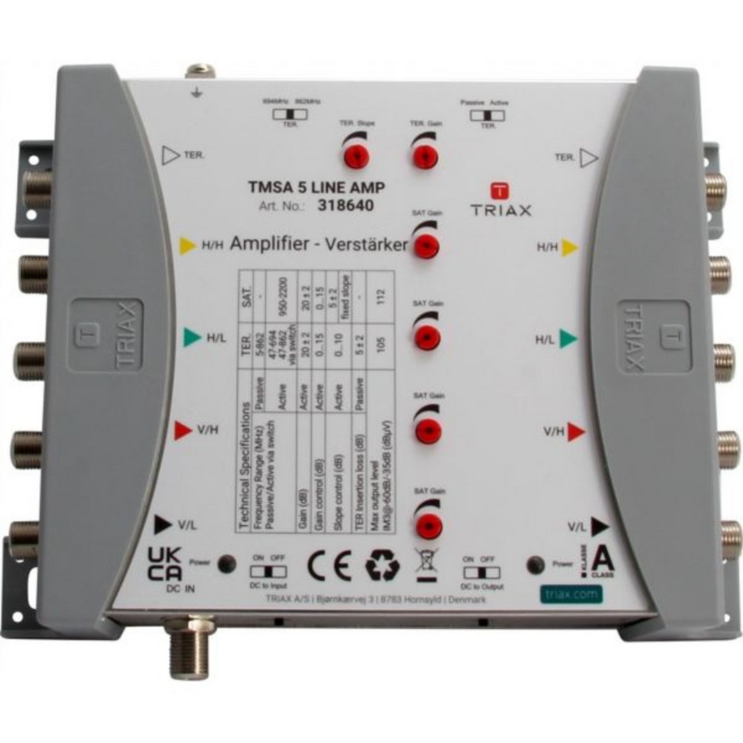 Triax TMSA 5 LINE AMP Vor-/Nach-Verstärker für TMS/CKR 5x 318640