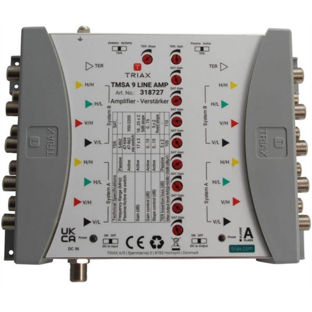 Triax TMSA 9 LINE AMP Vor-/Nach-Verstärker für TMS/CKR 9x 318727