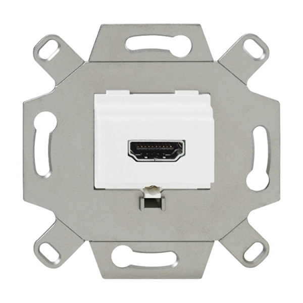 Busch-Jaeger 0261/32 HDMI-Anschlussdose mit Schraubklemmen und zugentlastung 2CKA000230A0428