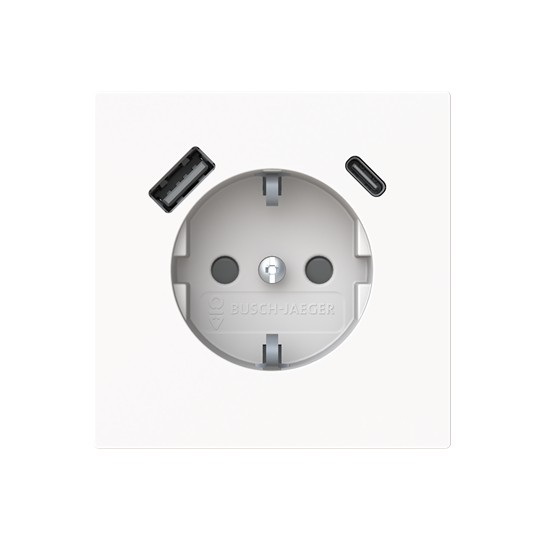 Busch-Jaeger 20 EUCB2USBAC-44M SCHUKO®-/USB-A+C Steckdose - Safety+ 2CKA002011A6318