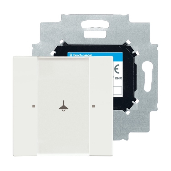 Busch-Jaeger 6125/01-884 Bedienelement 1-fach mit beiliegendem Busankoppler studioweiß matt 2CKA006115A0190