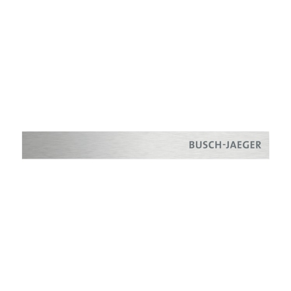 Busch-Jaeger 6349-860-101 Standardabschlussleiste unten mit Schriftzug Busch-priOn® edelstahl 2CKA006310A0148