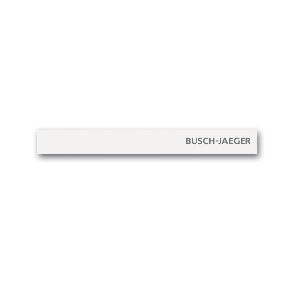 Busch-Jaeger 6349-24G-101 Standardabschlussleiste unten mit Schriftzug Busch-priOn® studioweiß 2CKA006310A0151