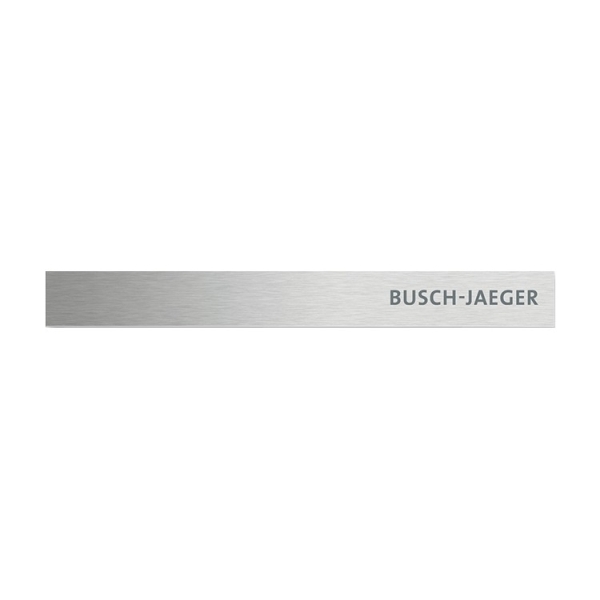 Busch-Jaeger 6352-860-101 Abschlussleiste unten mit Temperaturfühler und Schriftzug Busch-priOn® edelstahl 2CKA006310A0158