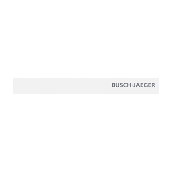Busch-Jaeger 6352-24G-101 Abschlussleiste unten mit Temperaturfühler und Schriftzug Busch-priOn® studioweiß 2CKA006310A0161
