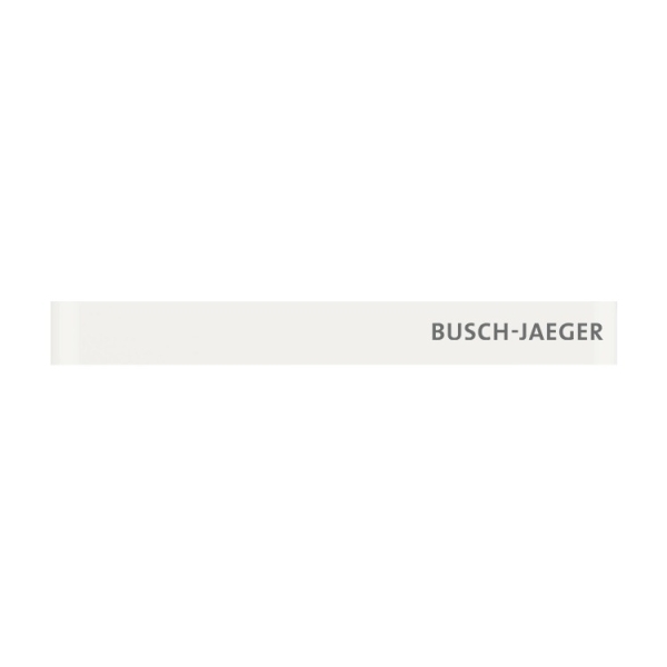 Busch-Jaeger 6349-811-101 Standardabschlussleiste unten mit Schriftzug Busch-priOn® Weißglas 2CKA006310A0179