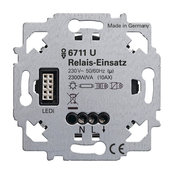 Busch-Jaeger 6711 U Universal-Relais ZigBee Light Link zum Schalten elektr. Lasten per Funk 2CKA006710A0002