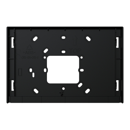 Schwarze Aufputz-Montagedose für das Busch-OneTouch und IPtouch 7 lite.