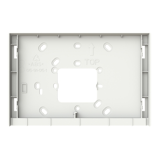 Weiße Aufputz-Montagedose für das Busch-OneTouch und IPtouch 7 lite.