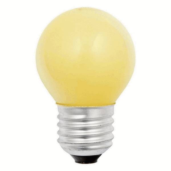 Scharnberger + Hasenbein 40272 farbige Glühlampe E27 Tropfen 15 Watt gelb