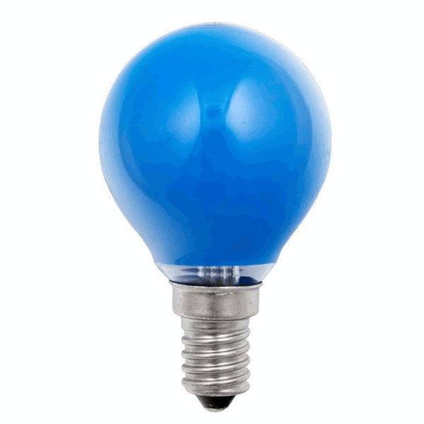 Scharnberger + Hasenbein 40263 farbige Glühlampe E14 Tropfen 15 Watt blau