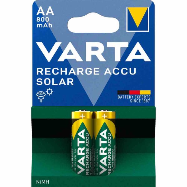 Varta 56736 Recharge Accu Solar AA 1,2V/800mAh/NiMH 2 Stück