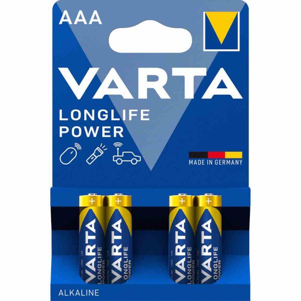 Varta 4903 LR03 High Energy Batterien Micro AAA Alkali 1,5V 4 Stück
