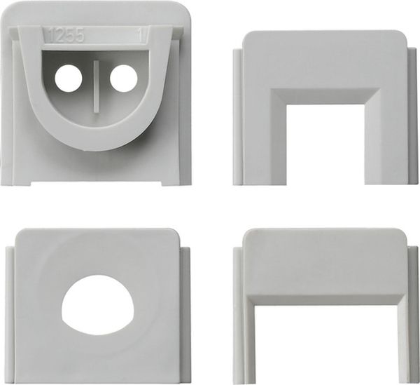 Gira 000730 Set Adapter Ltg.einf. WG AP Grau