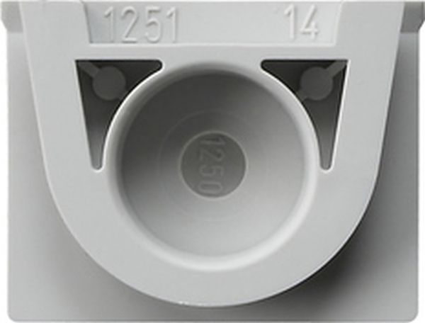 Gira 000930 Adapter Ltg.einf. 1f geschlossen WG AP Grau