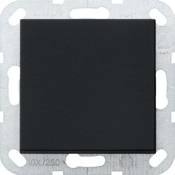 **Gira 0130005 Taster 10AX 250V mit gerade stehender Wippe Wechsler 1-polig Schwarz matt