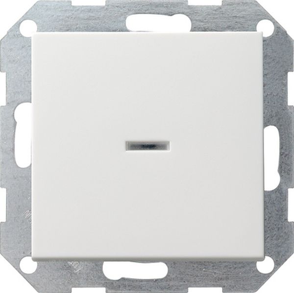 **Gira 013627 Tast-Kontrollschalter 10AX 250V mit Wippe Universal-Aus-Wechselschalter Reinweiß seidenmatt