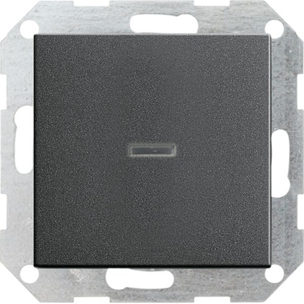 **Gira 013628 Tast-Kontrollschalter 10AX 250V mit Wippe Universal-Aus-Wechselschalter Anthrazit