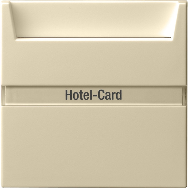 Gira 014001 Hotel-Card-Schalter 10AX 250V mit Beschriftungsfeld Wechsler 1-polig Cremeweiß glänzend