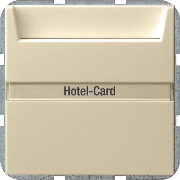 Gira 014001 Hotel-Card-Schalter 10AX 250V mit Beschriftungsfeld Wechsler 1-polig Cremeweiß glänzend