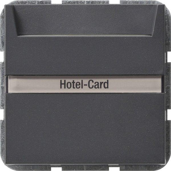 Gira 014028 Hotel-Card-Schalter 10AX 250V mit Beschriftungsfeld Wechsler 1-polig Anthrazit