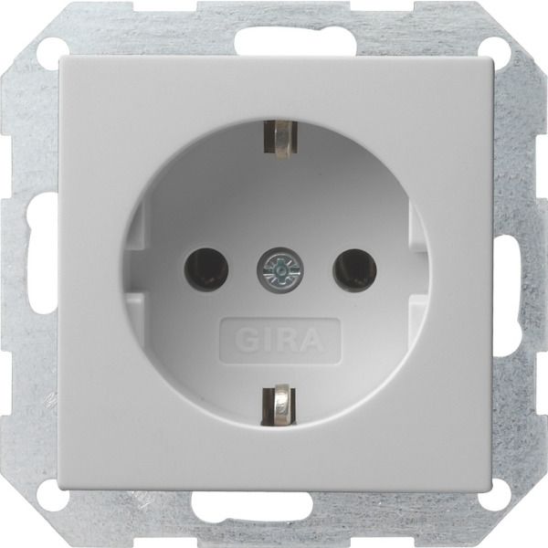 Gira 0188015 Schuko-Steckdose 16A 250V System 55 Grau matt