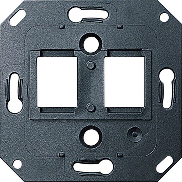 Gira 019100 Tragring Modular Jack 2-fach zur Aufnahme von Modular Jacks AMP Radiall