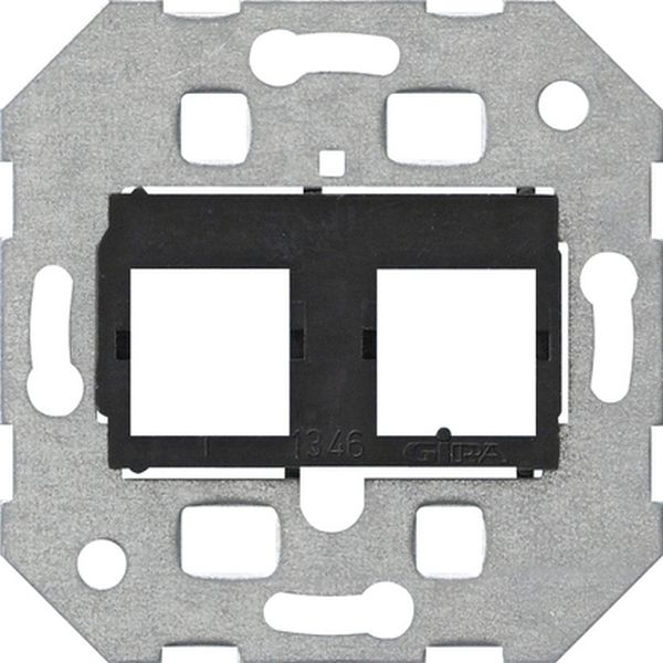 Gira 019800 Tragring Modular Jack WesternTechnik zur Aufnahme von BuchsenModular Jack AVAYA Kommunikationstechnik Nur für Schraubbefestigung