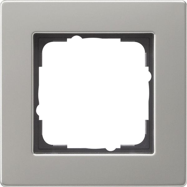 Gira 0211335 Abdeckrahmen 1f flach Gira E2 Edelstahl