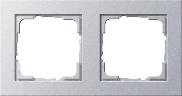 Gira 021225 Abdeckrahmen 2f Gira E2 F Alu