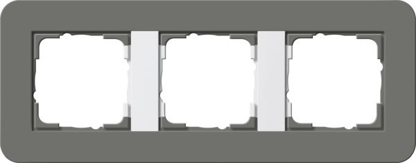 Gira 0213413 Abdeckrahmen 3f Gira E3 Dklgrau/Reinweiß