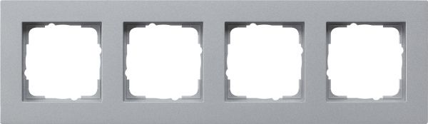 Gira 0214255 Abdeckrahmen 4f flach Gira E2 F Alu