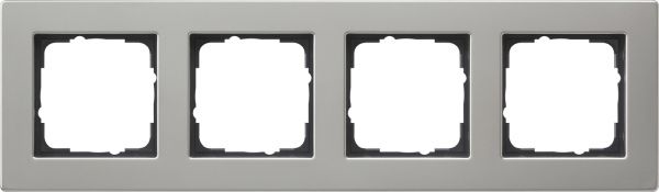 Gira 0214335 Abdeckrahmen 4f flach Gira E2 Edelstahl