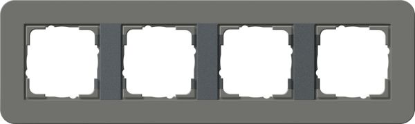 Gira 0214423 Abdeckrahmen 4f Gira E3 Dklgrau/Anthrazit