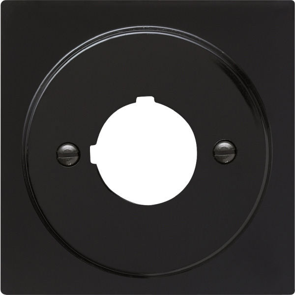 Gira 027247 Abdeckung mit Tragring zur Aufnahme von Befehls- und Meldegeräten ( 22,5mm) Schwarz
