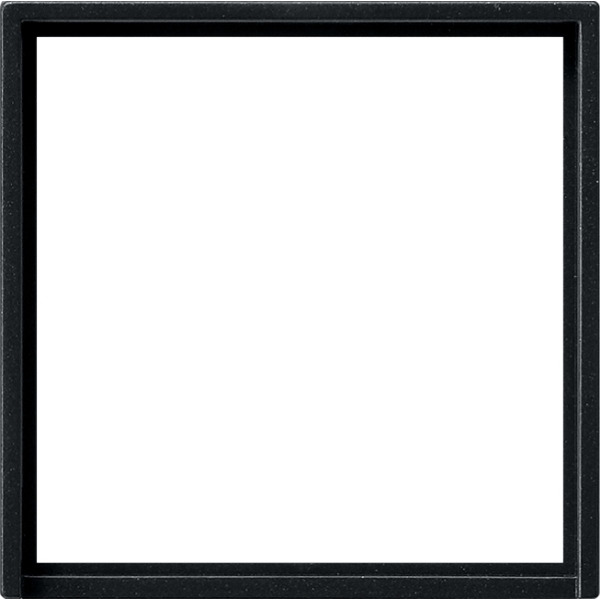 Gira 0282005 Adapterrahmen mit quadratischem Ausschnitt für Geräte mit Abdeckung (50x50mm) Schwarz matt