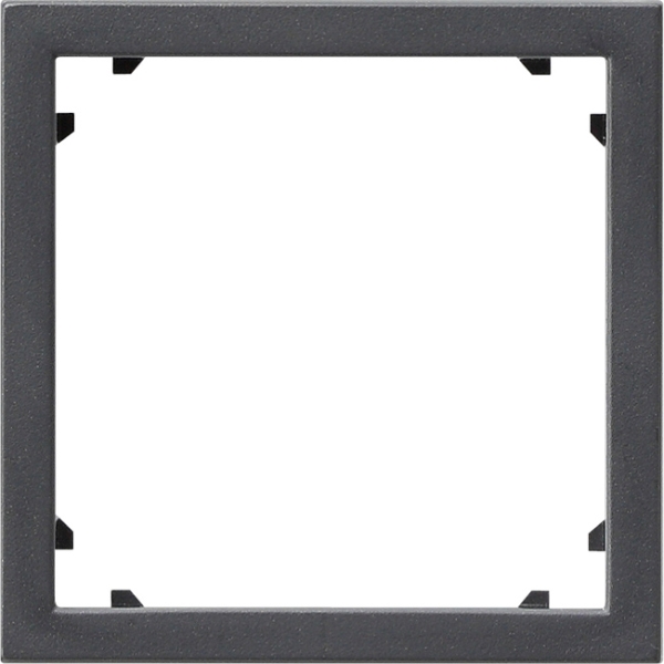 Gira 028328 Adapterrahmen mit quadratischem Ausschnitt für Geräte mit Abdeckung (45x45mm) Anthrazit