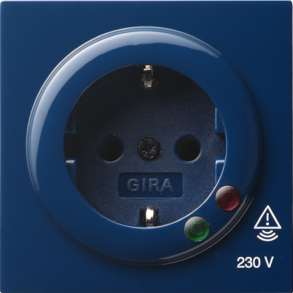 Gira 045146 Schuko-Steckdose 16A 250V mit Überspannungsschutz Blau