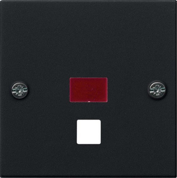 Gira 0638005 Abd. Kontrollf. groß Zugschalter/-taster System 55 Schwarz m