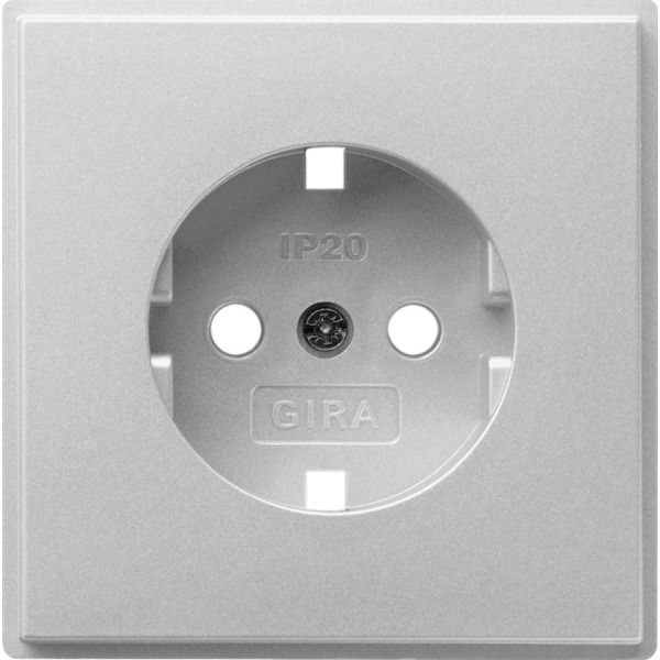 Gira 092065 Abdeckung für Schuko-Steckdose 16A 250V Farbe Alu