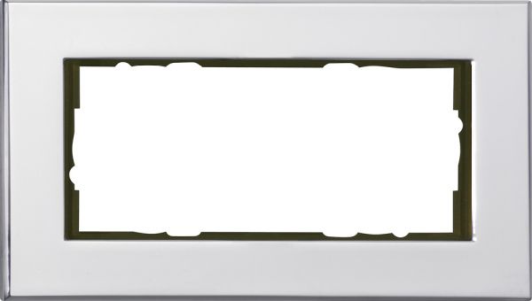 Gira 100210 Abdeckrahmen 2f o.M. Gira Esprit Chrom