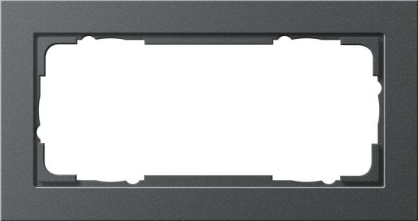 Gira 100223 Abdeckrahmen 2f o.M. Gira E2 Anthrazit