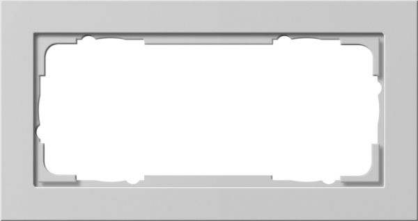 Gira 100237 Abdeckrahmen 2f o.M. Gira E2 Grau m