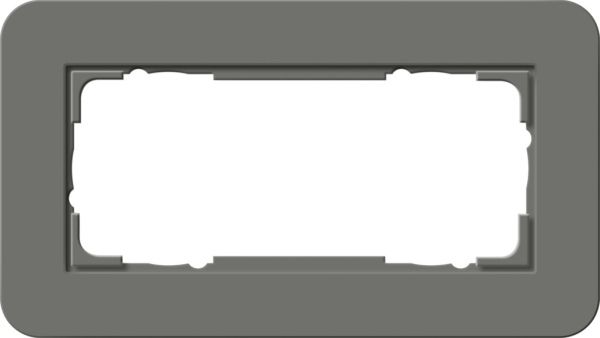 Gira 1002423 Abdeckrahmen 2f o.M. Gira E3 Dklgrau/Anthrazit
