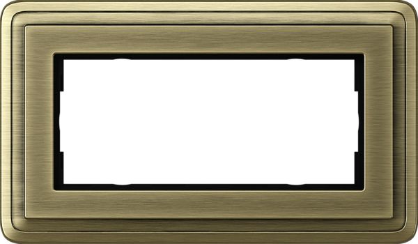 Gira 1002621 Rahmen ClassiX Bronze 2-fach ohne Mittelsteg