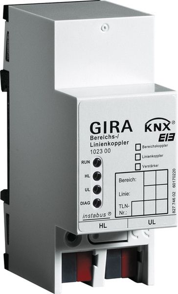 Gira 102300 Bereichs- Linienkoppler bzw. Linienverstärker für KNX