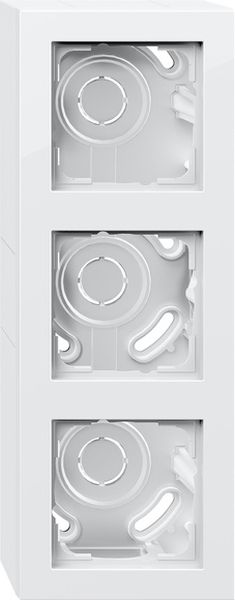 Gira 106329 AP-Gehäuse 3f + Rahmen Gira E2 Reinweiß